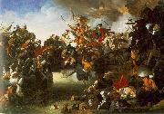 Johann Peter Krafft Zrinyi's Charge from the Fortress of Szigetvar Sweden oil painting artist